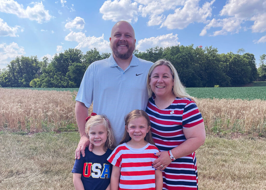 Photo of Kate Klunk and her family